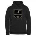 Wholesale Cheap Men's Los Angeles Kings Black Rink Warrior Pullover Hoodie