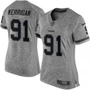 Wholesale Cheap Nike Redskins #91 Ryan Kerrigan Gray Women's Stitched NFL Limited Gridiron Gray Jersey