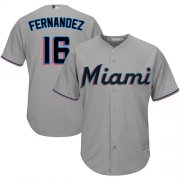 Wholesale Cheap Marlins #16 Jose Fernandez Grey Cool Base Stitched Youth MLB Jersey