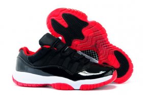 Wholesale Cheap Air Jordan 11 Retro Low Size 14 15 16 Bred black/red-white