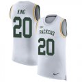 Wholesale Cheap Nike Packers #20 Kevin King White Men's Stitched NFL Limited Rush Tank Top Jersey