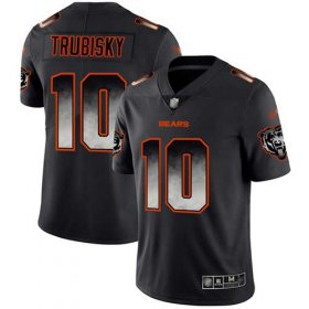 Wholesale Cheap Nike Bears #10 Mitchell Trubisky Black Men\'s Stitched NFL Vapor Untouchable Limited Smoke Fashion Jersey