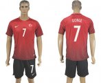 Wholesale Cheap Turkey #7 Gonul Home Soccer Country Jersey