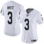 Cheap Women's Las Vegas Raiders #3 Zamir White White Vapor Stitched Jersey(Run Small)