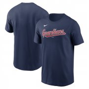 Cheap Men's Cleveland Guardians Navy 2024 Fan Limited T-Shirt