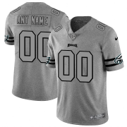 Wholesale Cheap Philadelphia Eagles Custom Men's Nike Gray Gridiron II Vapor Untouchable Limited NFL Jersey