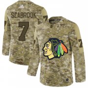 Wholesale Cheap Adidas Blackhawks #7 Brent Seabrook Camo Authentic Stitched NHL Jersey