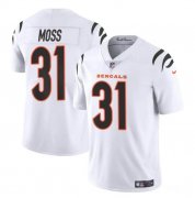 Cheap Men's Cincinnati Bengals #31 Zack Moss White Vapor Untouchable Limited Stitched Jersey