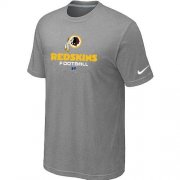 Wholesale Cheap Nike Washington Redskins Critical Victory NFL T-Shirt Light Grey