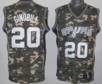 Wholesale Cheap San Antonio Spurs #20 Manu Ginobili Camo Fashion Jersey