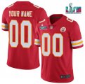 Wholesale Cheap Men's Kansas City Chiefs ACTIVE PLAYER Custom Red Super Bowl LVII Patch Vapor Untouchable Limited Stitched Jersey