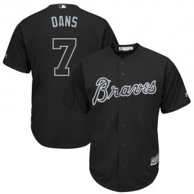 Wholesale Cheap Atlanta Braves #7 Dansby Swanson Dans Majestic 2019 Players\' Weekend Cool Base Player Jersey Black