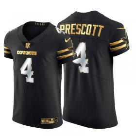 Wholesale Cheap Dallas Cowboys #4 Dak Prescott Men\'s Nike Black Edition Vapor Untouchable Elite NFL Jersey