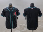 Cheap Men's Arizona Diamondbacks Blank Black Cool Base Limited Stitched Jersey