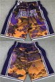 Wholesale Cheap Men's Los Angeles Lakers Purple Yellow Shorts