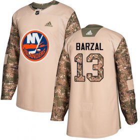 Wholesale Cheap Adidas Islanders #13 Mathew Barzal Camo Authentic 2017 Veterans Day Stitched NHL Jersey