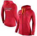 Wholesale Cheap Women's Nike Tampa Bay Buccaneers Full-Zip Performance Hoodie Red