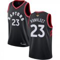 Wholesale Cheap Raptors #23 Fred VanVleet Black 2019 Finals Bound Basketball Swingman Statement Edition Jersey