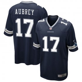 Men\'s Dallas Cowboys #17 Brandon Aubrey Limited Navy Vapor Untouchable Jersey