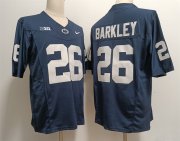 Cheap Men's Penn State Nittany Lions #26 Saquon Barkley Navy Stitched Jersey