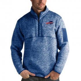 Wholesale Cheap Buffalo Bills Antigua Fortune Quarter-Zip Pullover Jacket Heather Royal