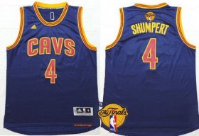 Wholesale Cheap Men\'s Cleveland Cavaliers #4 Iman Shumpert 2017 The NBA Finals Patch Navy Blue Jersey