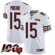 Wholesale Cheap Nike Bears #15 Eddy Pineiro White Men's 100th Season Stitched NFL Vapor Untouchable Limited Jersey