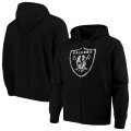 Wholesale Cheap Las Vegas Raiders G-III Sports by Carl Banks Primary Logo Full-Zip Hoodie Black