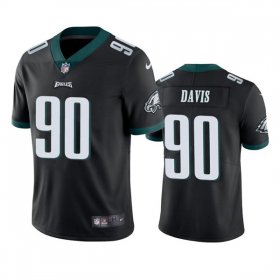 Wholesale Cheap Men\'s Philadelphia Eagles #90 Jordan Davis Black Vapor Untouchable Limited Stitched Jersey