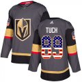 Wholesale Cheap Adidas Golden Knights #89 Alex Tuch Grey Home Authentic USA Flag Stitched Youth NHL Jersey