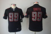 Wholesale Cheap Nike 49ers #99 Aldon Smith Black Impact Youth Stitched NFL Limited Jersey