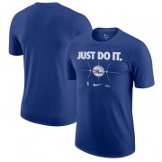 Cheap Men's Philadelphia 76ers Royal Just Do It T-Shirt