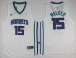 Wholesale Cheap Charlotte Hornets #15 Kemba Walker Revolution 30 Swingman 2015 New White Jersey