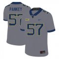 Wholesale Cheap West Virginia Mountaineers 57 Adam Pankey Gray College Football Jersey