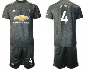 Wholesale Cheap Men 2020-2021 club Manchester United away 4 black Soccer Jerseys