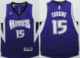 Wholesale Cheap Sacramento Kings #15 DeMarcus Cousins Revolution 30 Swingman 2014 New Purple Jersey