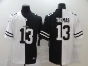 Wholesale Cheap Men's New Orleans Saints #13 Michael Thomas White Black Peaceful Coexisting 2020 Vapor Untouchable Stitched NFL Nike Limited Jersey