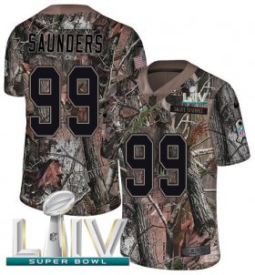 Wholesale Cheap Nike Chiefs #99 Khalen Saunders Camo Super Bowl LIV 2020 Men\'s Stitched NFL Limited Rush Realtree Jersey