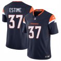 Cheap Men's Denver Broncos #37 Audric Estime Navy 2024 F.U.S.E. Alternate Vapor Limited Football Stitched Jersey