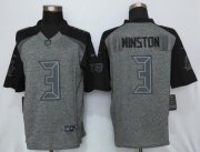 Wholesale Cheap Nike Buccaneers #3 Jameis Winston Gray Men's Stitched NFL Limited Gridiron Gray Jersey