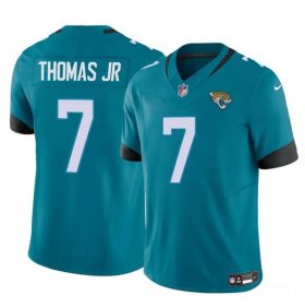 Cheap Men\'s Jacksonville Jaguars #7 Brian Thomas Jr Teal 2024 Draft F.U.S.E Vapor Untouchable Limited Football Stitched Jersey