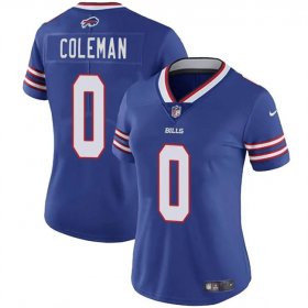 Cheap Women\'s Buffalo Bills #0 Keon Coleman Blue Vapor Football Stitched Jersey