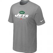 Wholesale Cheap Nike New York Jets Critical Victory NFL T-Shirt Light Grey