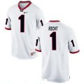 Wholesale Cheap Men's Georgia Bulldogs #1 Mark Richt White Stitched College Football 2016 Nike NCAA Jersey