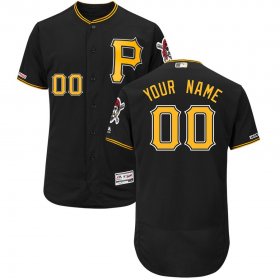 Wholesale Cheap Pittsburgh Pirates Majestic Alternate Flex Base Authentic Collection Custom Jersey Black