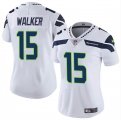 Cheap Women's Seattle Seahawks #15 P.J. Walker White Vapor Limited Football Stitched Jersey(Run Small)