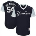 Wholesale Cheap Yankees #54 Aroldis Chapman Navy 