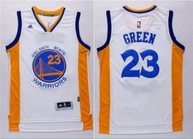 Wholesale Cheap Men\'s Golden State Warriors #23 Draymond Green Revolution 30 Swingman 2014 New White Jersey