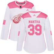 Wholesale Cheap Adidas Red Wings #39 Anthony Mantha White/Pink Authentic Fashion Women's Stitched NHL Jersey