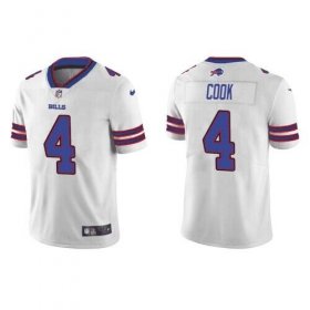 Wholesale Cheap Men\'s Buffalo Bills #4 James Cook White Vapor Untouchable Limited Stitched Jersey